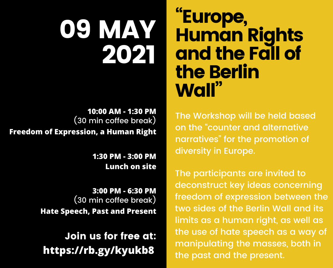 9 MAY | Workshop NOWALL: Europe, Human Rights and the Fall of the Berlin Wall