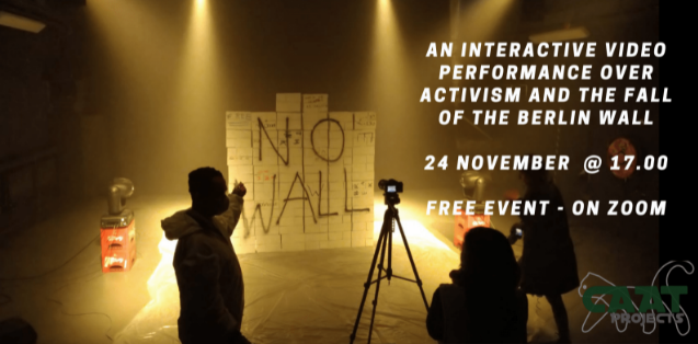 “NO WALL”, an interactive video performance over activism and the fall of the Berlin Wall